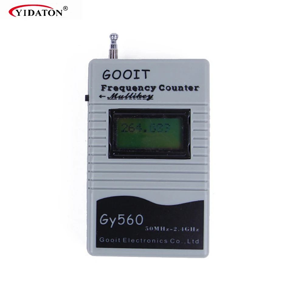Walkie Talkie Parts GY560 Frequency Counter Mini Handheld Meter for Two Way Radio Transceiver GSM 50 MHz-2.4 GHz LCD Display