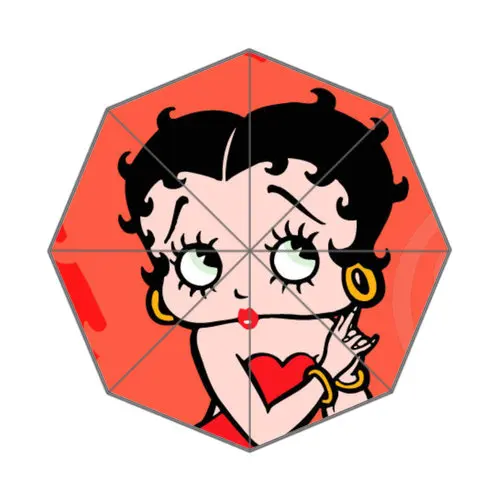 Горячая на заказ Betty Boop Лучший милый, симпатичный дизайн Портативный Модный стильный полезный складной зонтик#-grfioi - Цвет: Тёмно-синий