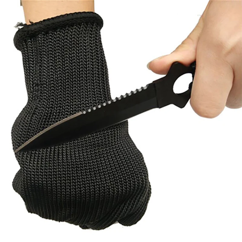 Тактические перчатки уровень 5 безопасные устойчивые к порезам перчатки защитные проволока из нержавеющей стали мясник анти-резки перчатки для пешего туризма 1 пара