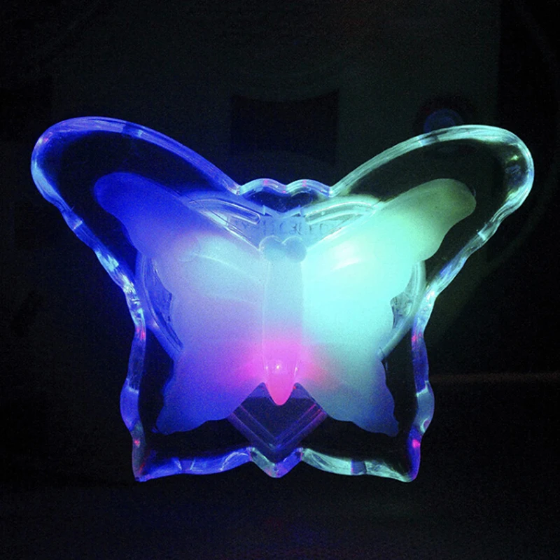 Romantic Led Colorful Butterfly Night Light Plug Led Fashion Home Decoration