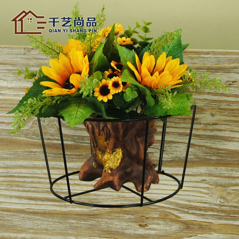 Thousands of unigarden goods balcony gardening iron railing hanging round flower gardening flowerpot flower groove wall direct special offer