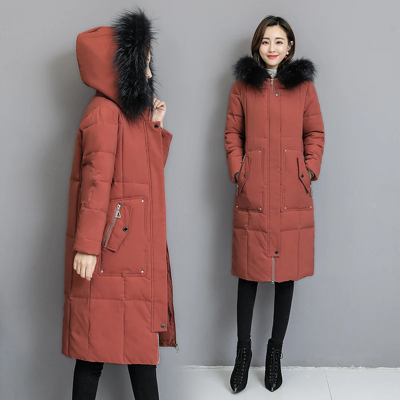 Goede LISYRHJH 2018 Hot Koop Winter Vrouwen Jassen Down Verdikking Capuchon En Jas Voor Lange Vrouwen Hoge Kwaliteit Parka uitloper