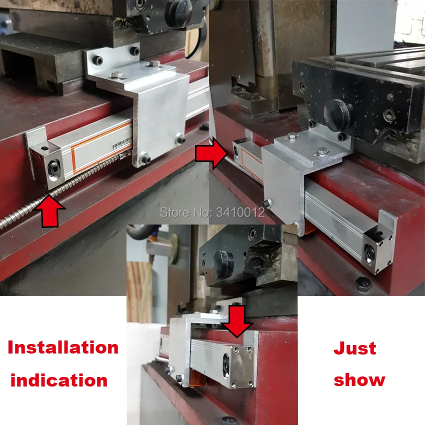 com 3 Pcs Linear Óptico Dimensões 400