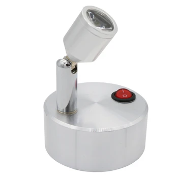 

led desk battery switch spot lamp ,1W 3W emergency cabinet wall lamp,display ,welding,jewelry counter showcase glass lamp
