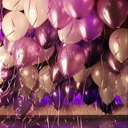 50 шт. 12 дюймов жемчуг Цвет латексные шары День рождения украшения вечерние баллон украшения глобусы фиолетовый