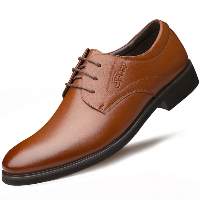 Noir En Buvazik D'affaires marron Hommes Formelle Classique Robe Chaussures Bout Mariage Mode Italien Cuir De Oxford Pointu rYZfw1qY