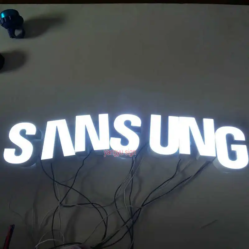 Высота 15 см Samsung мобильный телефон shop 3D Светодиодная доска с именем буквами знак
