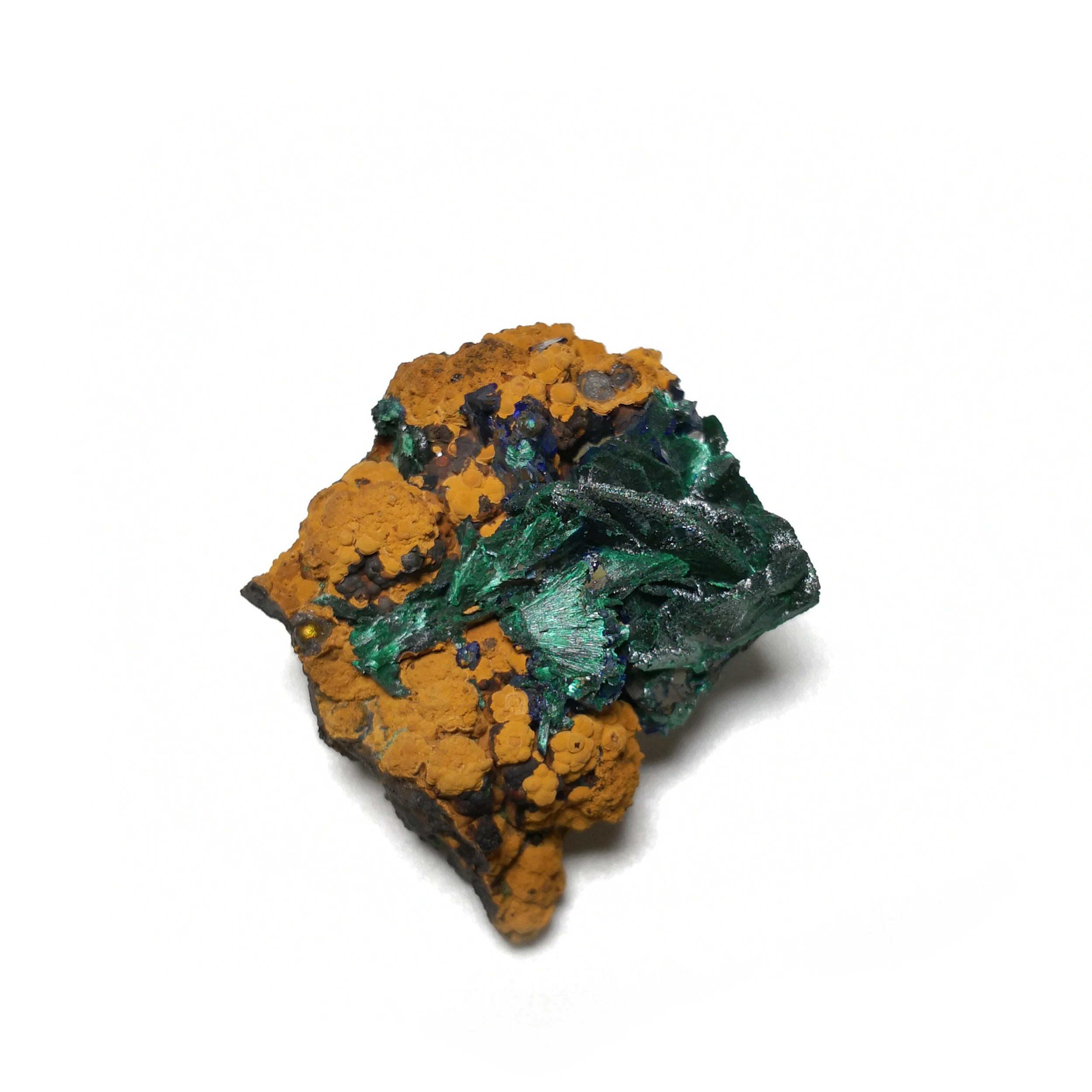 

71.3g NATURAL malachite azurite ore crystal specimens C2-38