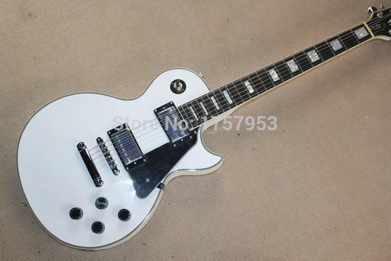

Free Shipping Factory Custom Shop 2017 new Custom Vintage White Electric guitar with Chrome hardware! in Stock 3 23