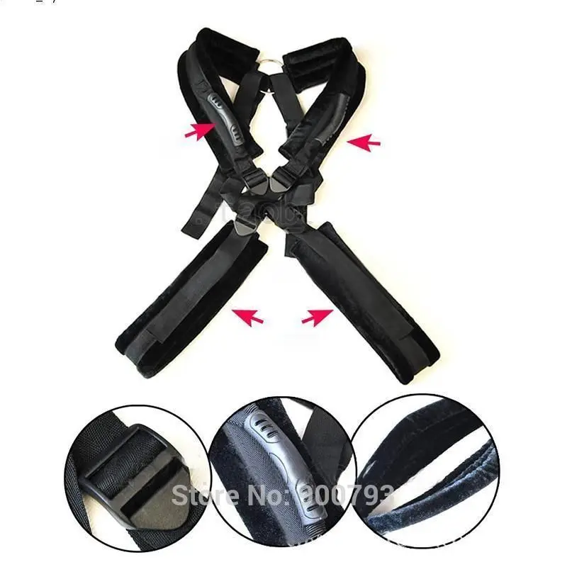 Unisex Sexy Soft Sponge Padded Sex Body Swing Sex Sling Heavy Load Fantasy Standing Sex Position Aid Sex Toy for Couples photo