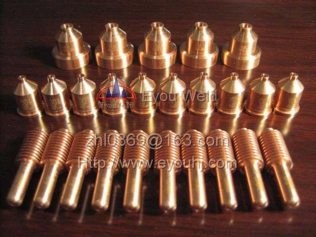 

45 pcs Consumables(Nozzle 220011+ Electrode 220037+Shield 220047)for 100APlasma Cutting Machine Torch/Tool, FREE SHIP[PMX1650]