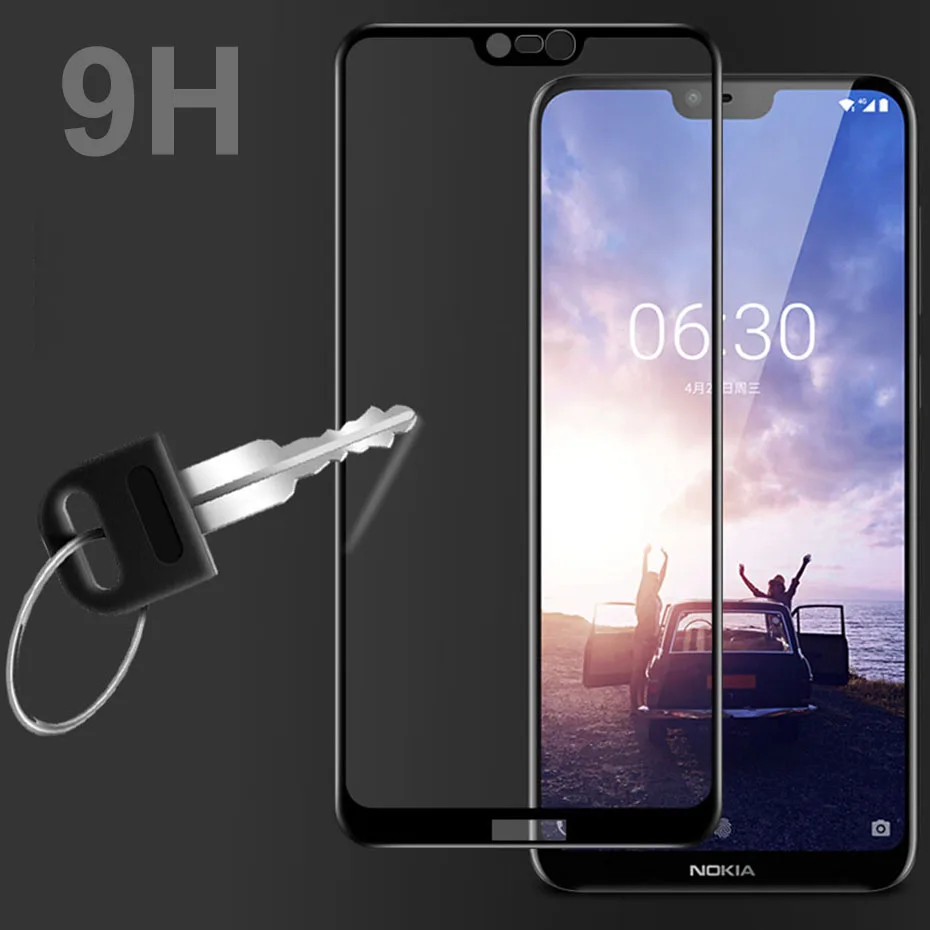 2 шт. стекло для Nokia 7 Plus 8 1 3 5 X6 6 пленка экрана закаленное 2018 протектор|Защитные