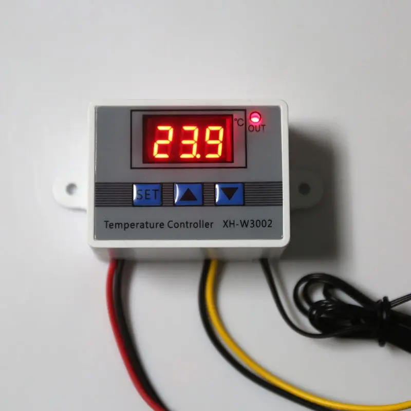 12V 24V 220V W3002 цифровой Температура контроллер 10A светодиодный Термостат Регулятор