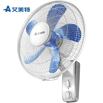 

Quite Wall-mounted Fan 3 Speed Adjustable Air Cooler Fan with 5 Leaves Remote Control Head Shaking Air Circulator Fan 2 Timing