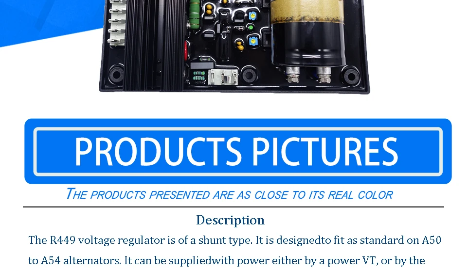 Импортные Компоненты Напряжение регулятор стабилизаторы AVR R449 для дизель генератор бесщеточный генератор переменного тока