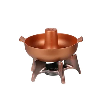 

Aluminum alloy steaming hot pot soup boiler alcohol stove set coppery buffet heater chafing dish cooking pan serving tray warmer