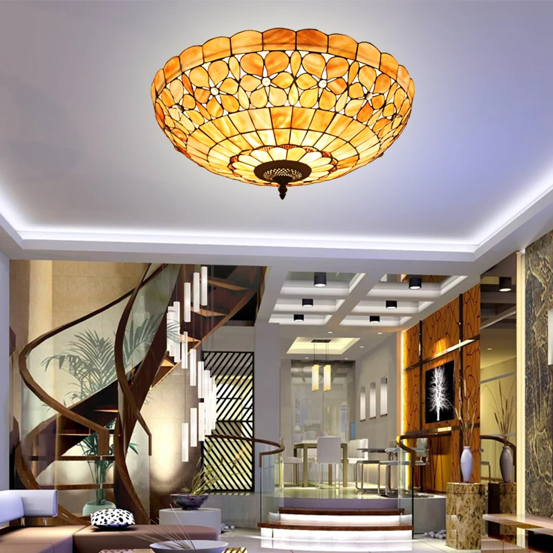 

modern shell ceiling light
