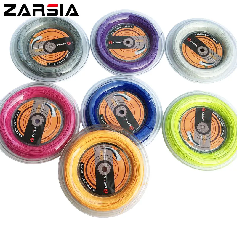 1 Reel ZARSIA 0.7mm Badminton String Reel 200M (8 colors) tension