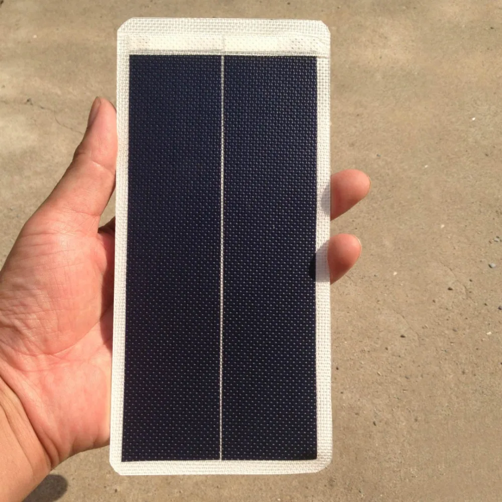Гибкий тонкопленочный солнечный модуль Placa Solar Fotovoltaica 1 Вт 3В 370ма аккумуляторная