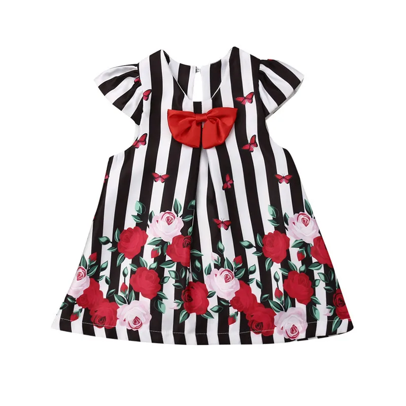 

Kids Toddler Baby Girls clothes V-neck sleeveless Geometry casual lovely newborn Princess cotton Dresses one pieces