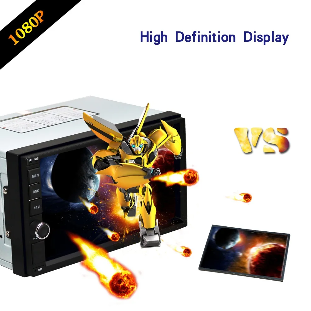 Flash Deal 7" Android 8.0 Quad Core 2G+16G Universal Double 2 Din no dvd Car Audio Stereo GPS Navigation Radio Kits Car Multimedia RDS 6