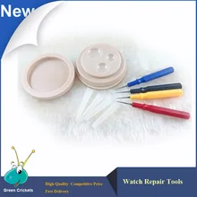 Новейшие часы, инструмент для ремонта, комплект масленок для часов, пластмассовое масло для часов, блюдо с 4 масляными штырьками для часовщика