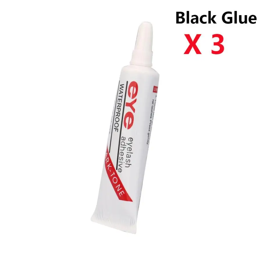 3Pcs 7ml False Eyelash Glue Fake Eyelash Adhesive Eye Cream Red 2AU21