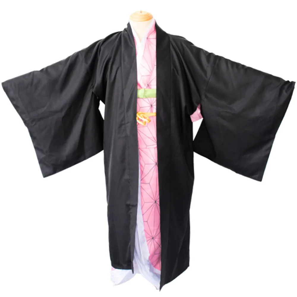 

Anime Demon Slayer Kamado Nezuko Cosplay Costume Kimetsu no Yaiba Cosplay Costume Kimono Women Uniform Full Set