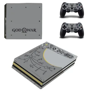 Image 1 - God of War 4 PS4 Pro cilt Sticker çıkartma vinil Sony Playstation 4 konsolu ve 2 kontrolörleri için PS4 Pro cilt Sticker