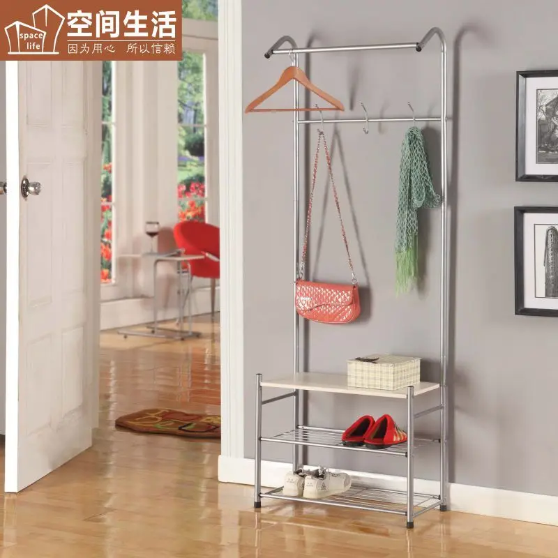 Living Space Multifunction Hall Shoe Storage Rack Clothing Coat