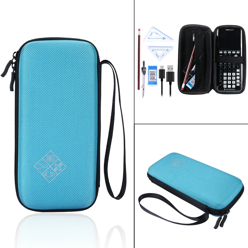 Pu الصلب تحمل السفر التخزين حالة ل تكساس TI-84 زائد ce الرسومات حاسبة ، 83 ، 85 ، 89 ، 82 ، زائد/ce. + أكثر.