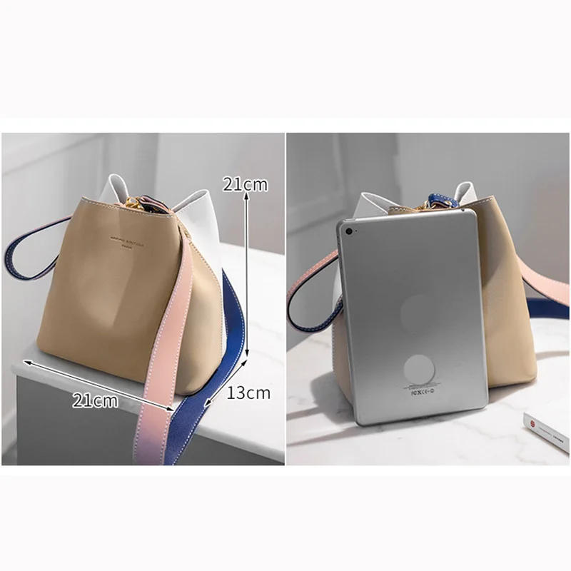  2019 Fashion Women Bag Summer Bucket Bag Women PU Leather Shoulder Bags Brand Designer Ladies Cross - 33010087395