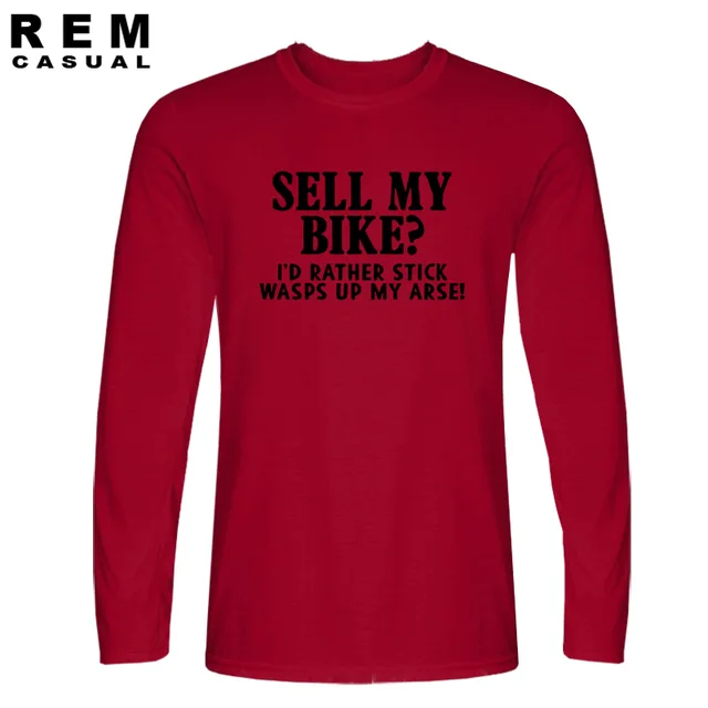 T Shirt A Manches Longues Pour Hommes Decontracte Et Humoristique Mon Motard Blague Cadeau D Anniversaire Moto Cycle De Montagne Aliexpress