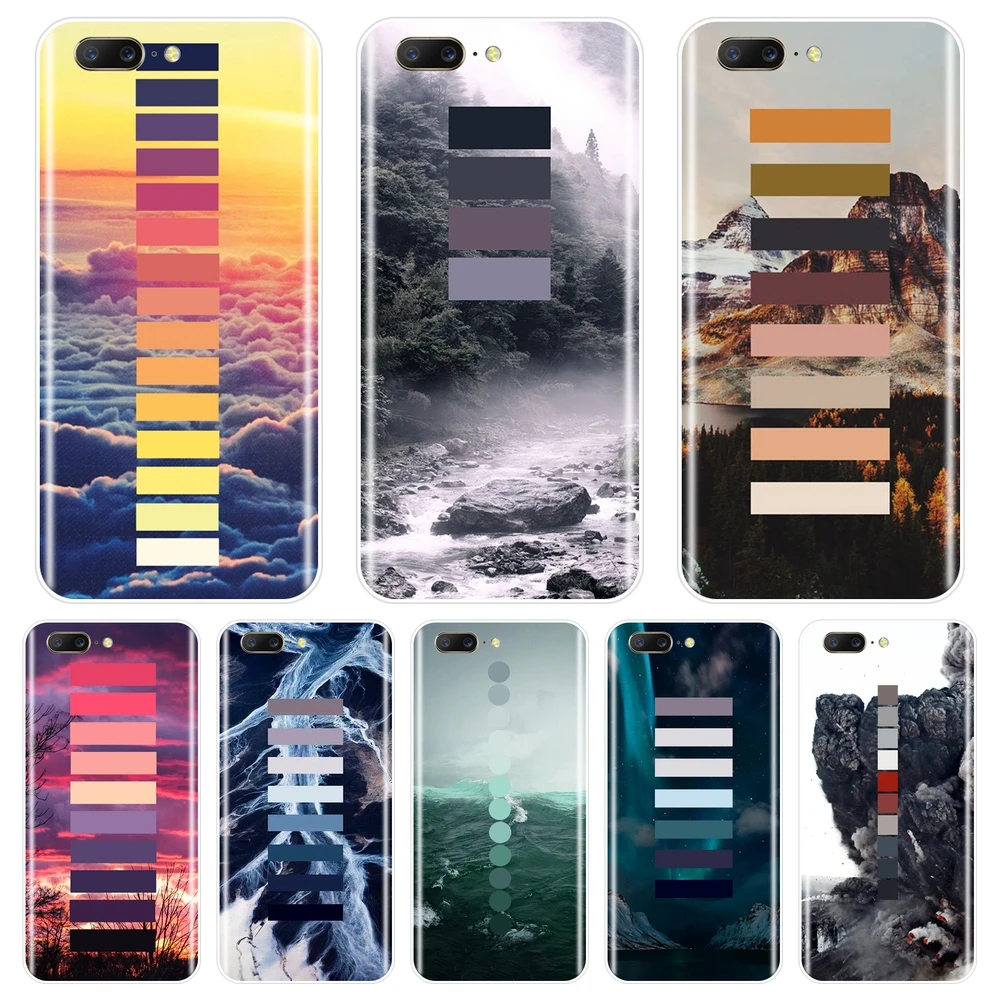 

Red Cloud Blue Ocean Green Mountain Phone Case For One Plus 3 3T 5 5T 6 6T Soft Silicone Back Cover For OnePlus 6 6T 5 5T 3 3T