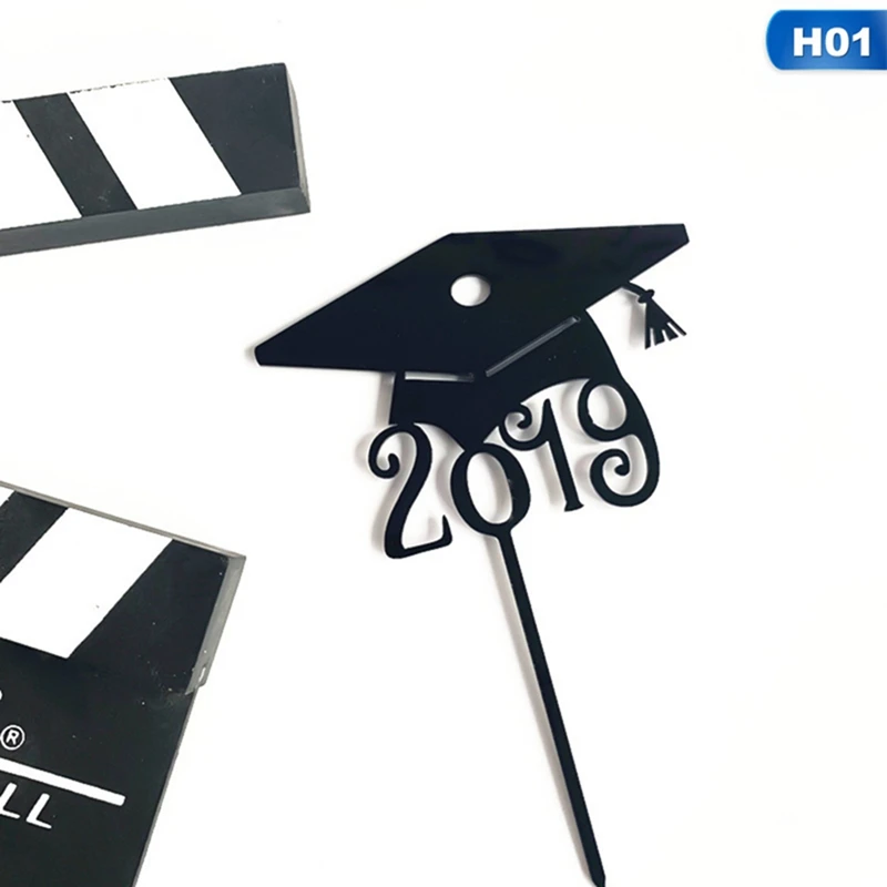 1 шт. новинка 2019 колпачки для диплома выпускного акриловая упаковка торта