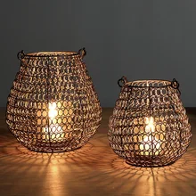 Natal Suporte de Vela Castiçais de Metal Criativo Candeeiro de Mesa de Decoração de Casamento Mesa de Jantar À Luz de Velas da Luz do Chá