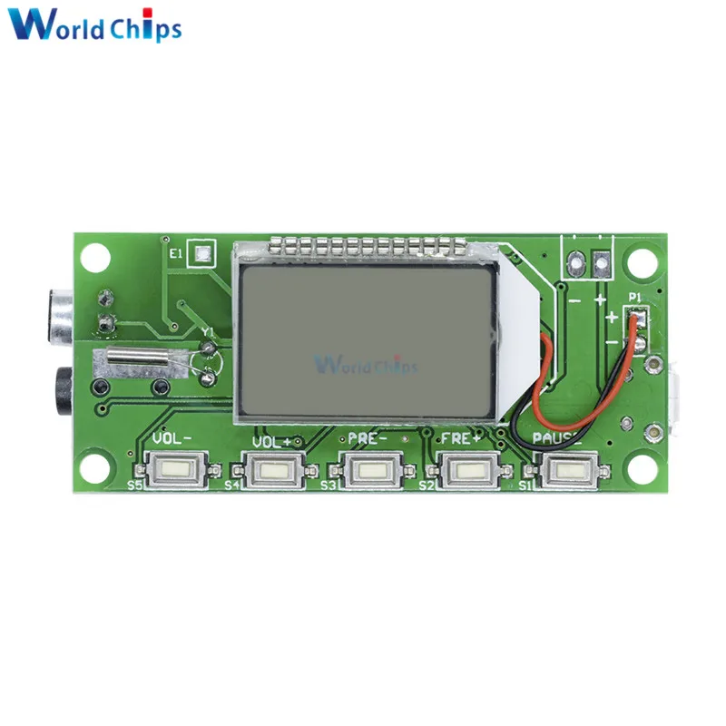 DSP PLL 87-108MHZ lcd FM Радио беспроводной микрофон стерео передатчик/модуль приемника Горячая Распродажа бренд