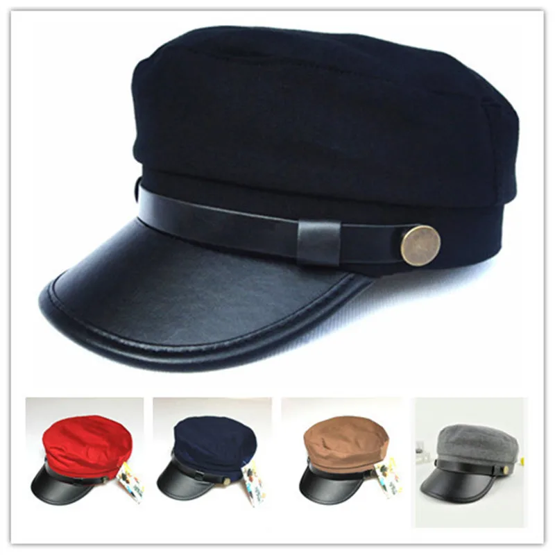 Prix pour Marine En Cuir Sexe Toca Cap Femelle Casquette Neutre Mode Chapeaux Surmonté Marine Cap Gorras Gorro Ellesse Feminino Prix pour Marine En Cuir Sexe Toca Cap Femelle Casquette Neutre Mode Chapeaux Surmonté Marine Cap Gorras Gorro Ellesse Feminino