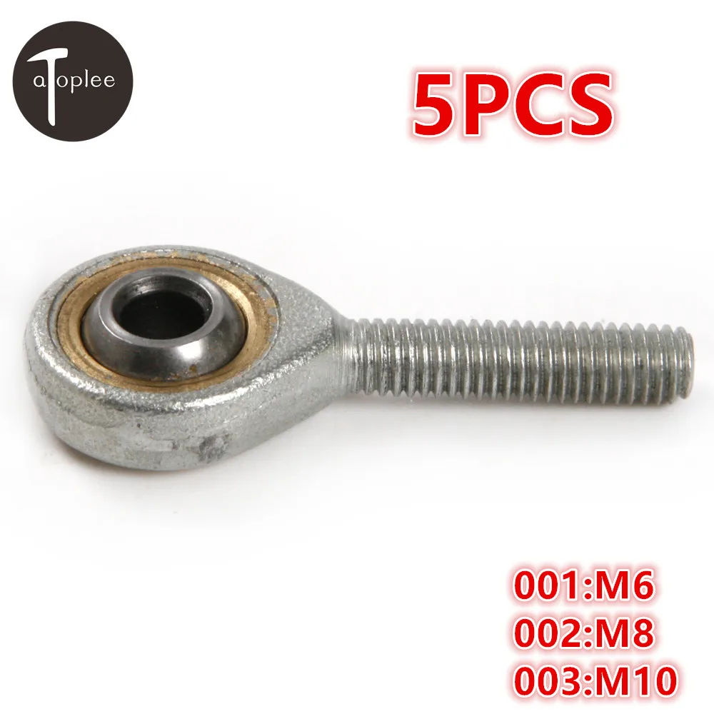 M6//M8//M10 Male Metric Thread Rod End Bolt Oscillating Bearing Ball Joint Novelty