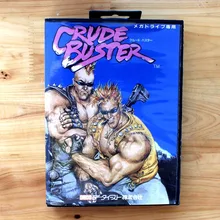 Crude Buster 16 Bit MD Game Card with Retail Box for Sega MegaDrive & Genesis Video Game console system