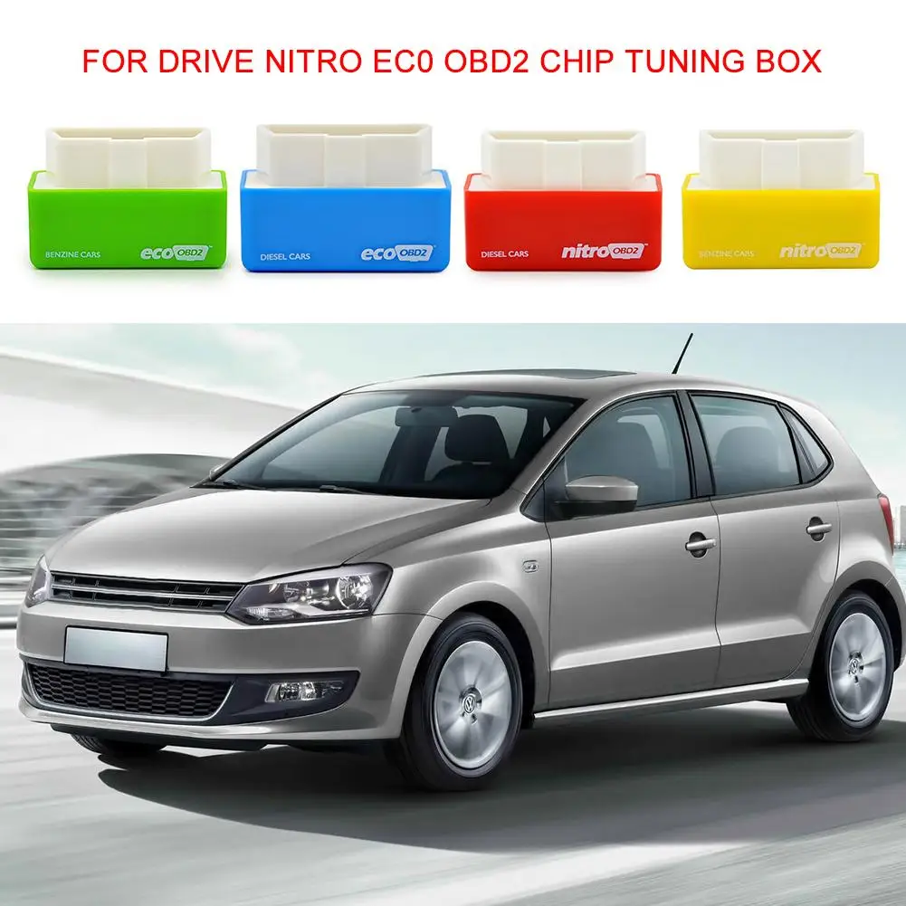 

Auto Drive Nitro EC0 OBD2 Chip Tuning Box Plug & Drive Ready Device Low Fuel Consumption And Low Emissions Car Accessories