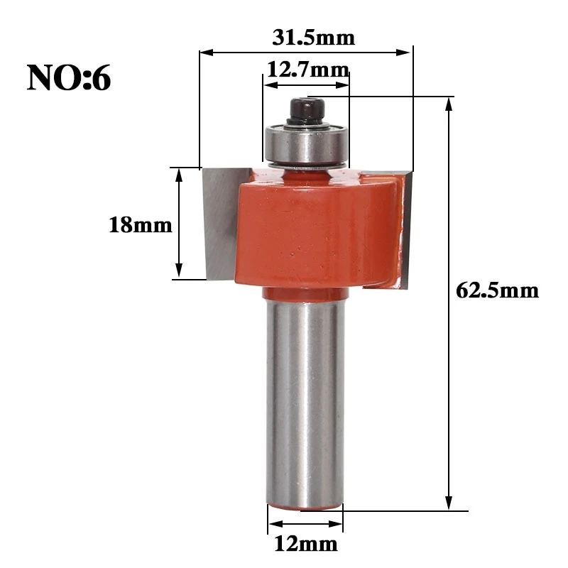 

1pc 12mm Shank Rabbeting & Slotting Router Bit woodworking router bits carbide bit Woodworking cutter Wood Cutting Tool