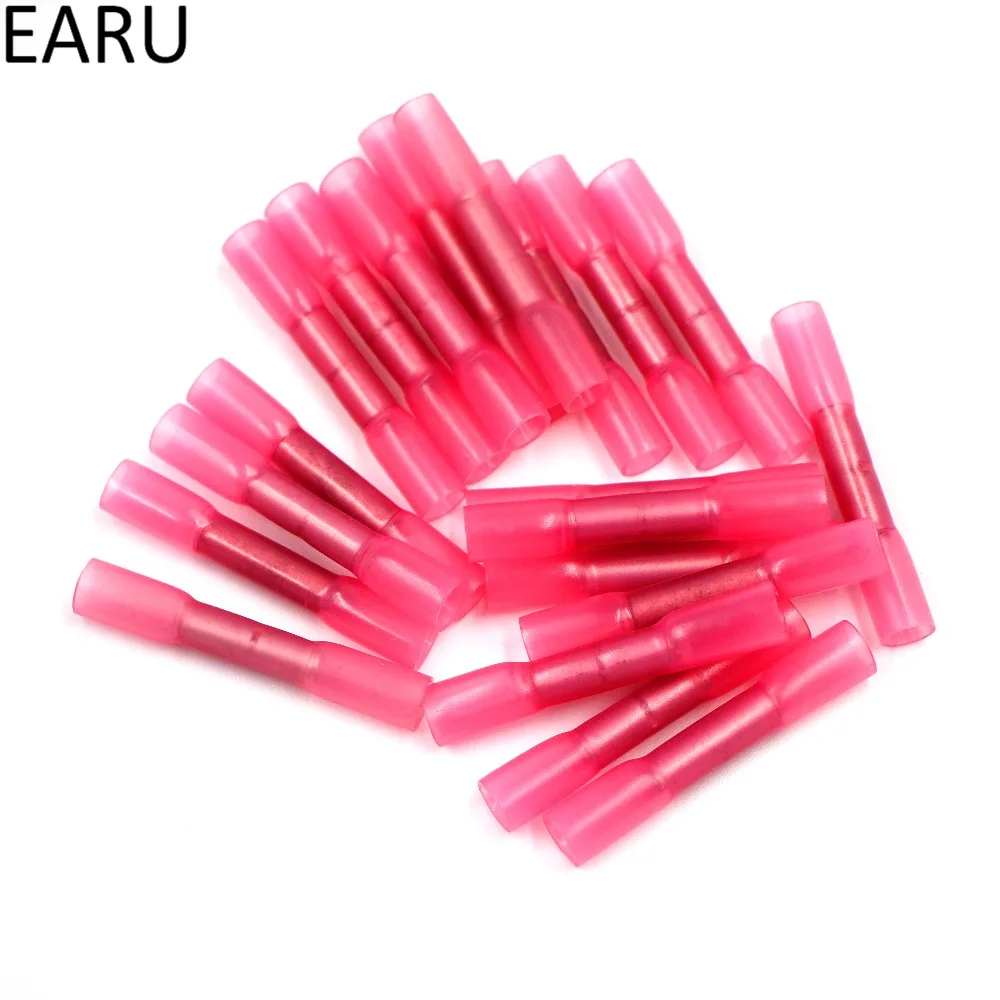 100 x Mixed Heat Shrink Butt Connectors Electrical Terminals Heatshrink Terminal