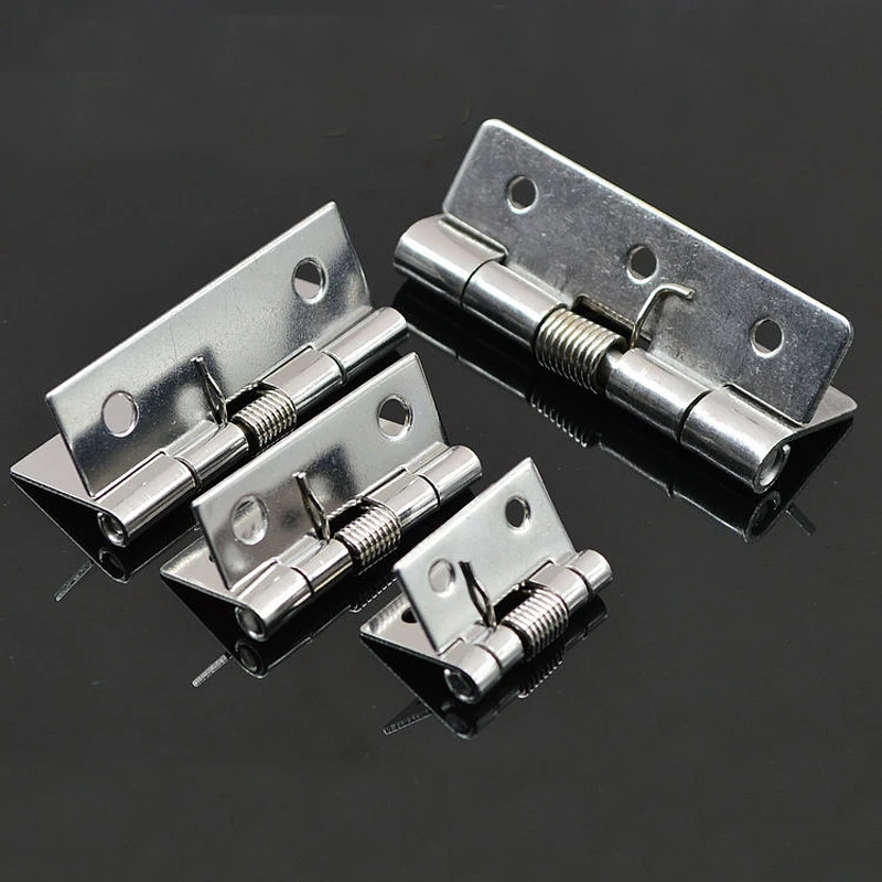 

304 Stainless Steel Spring Hinge Mini Microminiature Hinges for Automatic Cabinet Door Hardware and Furniture Fittings 10PCS