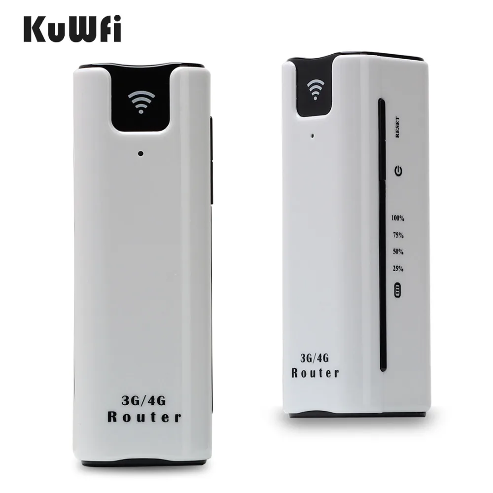 KuWFi 21 6 Мбит/с разблокированный Открытый Дорожный 3G Wifi роутер беспроводной умный