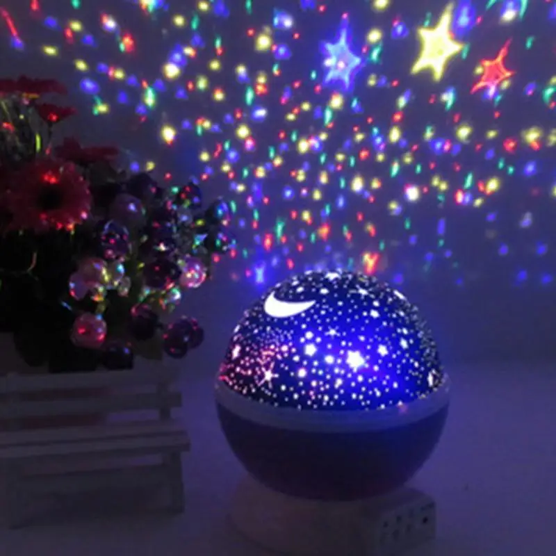 

Sky Star Novelty Night Light Projector Lamp Rotary Flashing Starry Star Moon Projector Light for Kids Children Baby