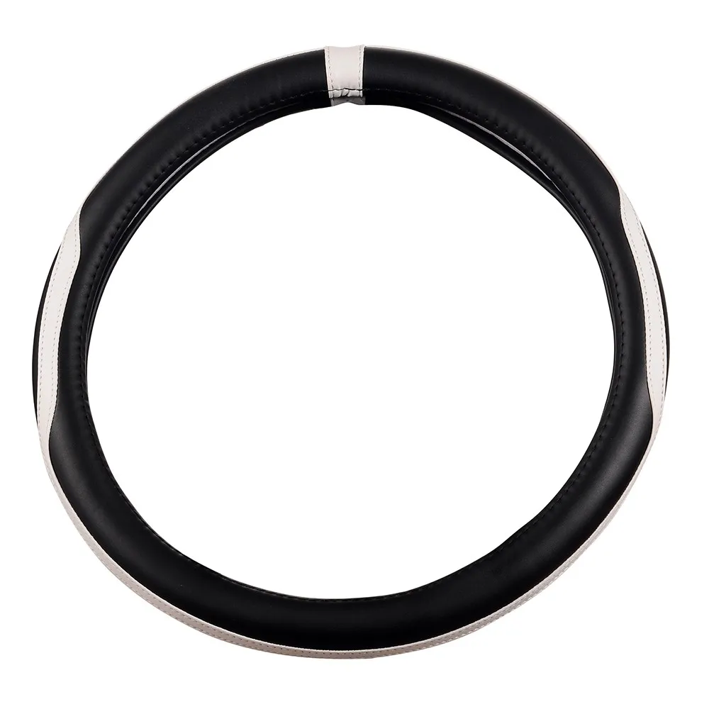 Steering Wheel Cover 37.5CM Anti Slip Steering Covers PU Leather 1 Pcssteering coversteering