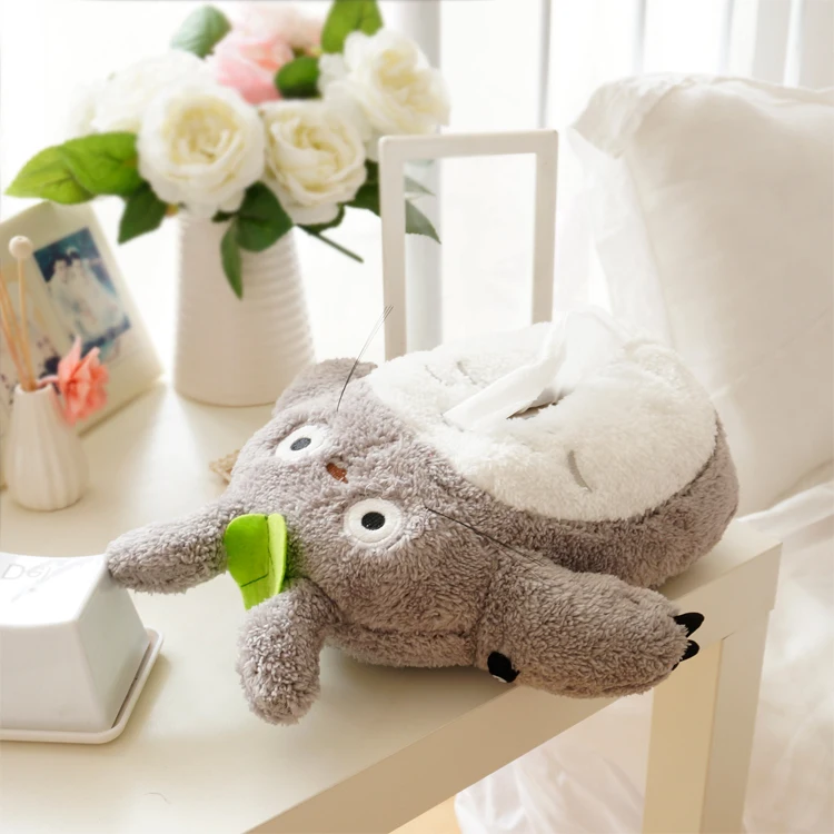 candice guo Lovely cartoon plush toy Anime gray Totoro