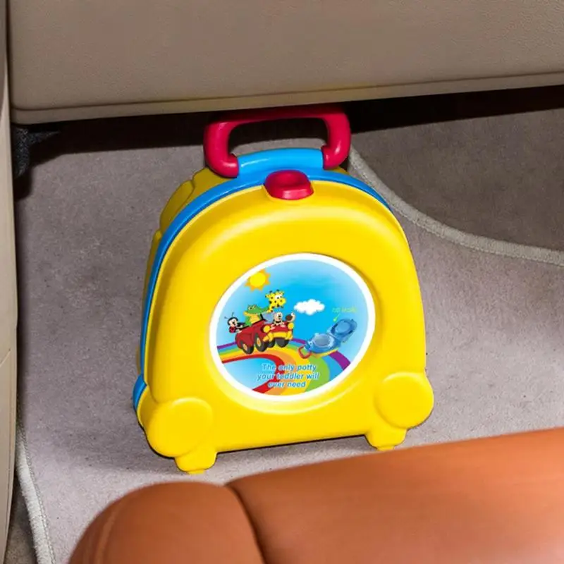 Детский туалет милый портативный дорожный автомобиль трусики для младенцев стул обучение Складное Сиденье Детский горшок милый