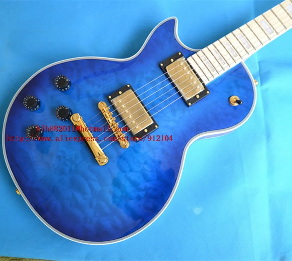

Big John new cusomized left hand electric guitar in blue with maple fingerboard custom guitar made in China F-3148